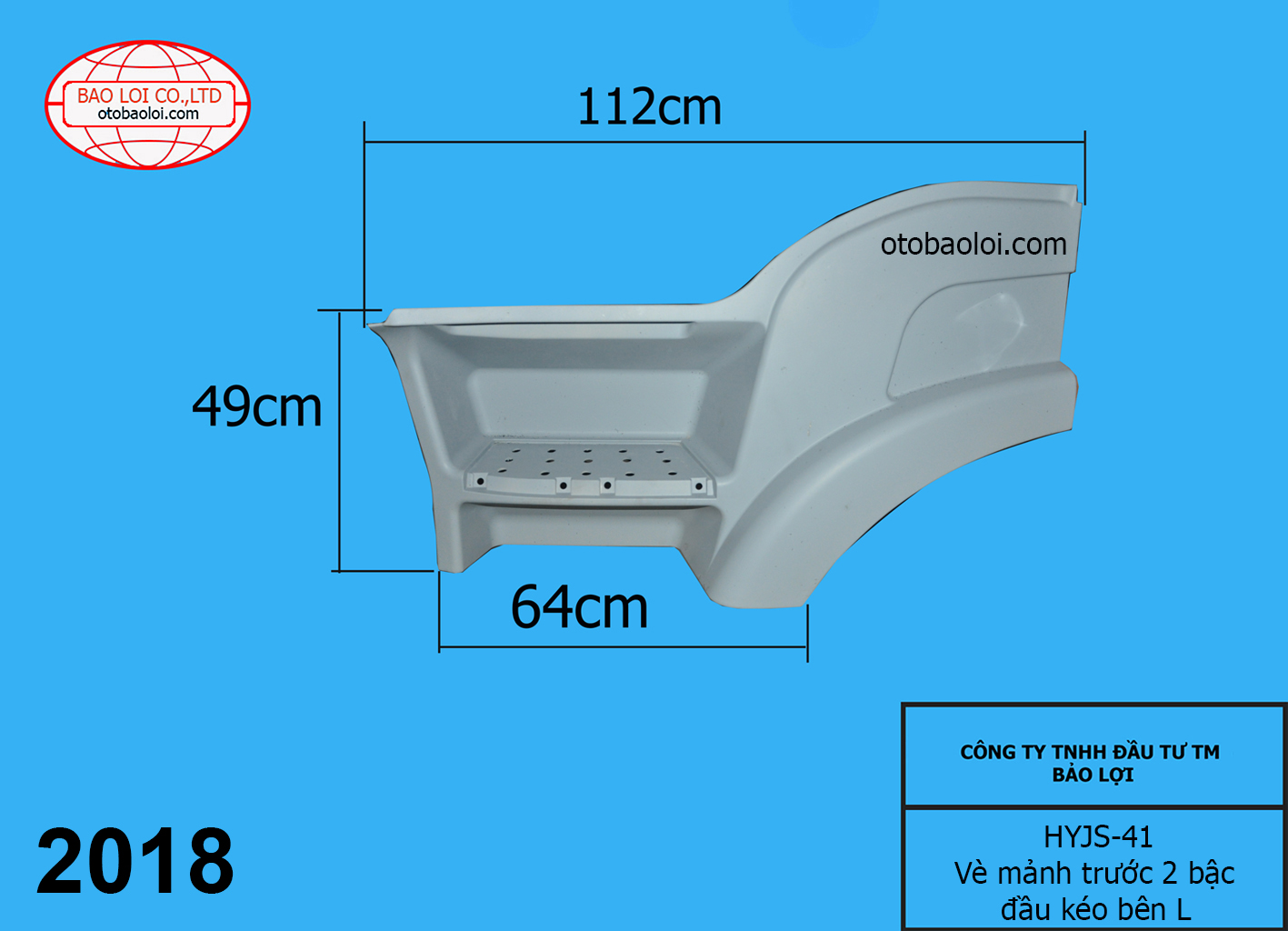 Vè  mảnh trước 2 bậc đầu kéo bên L