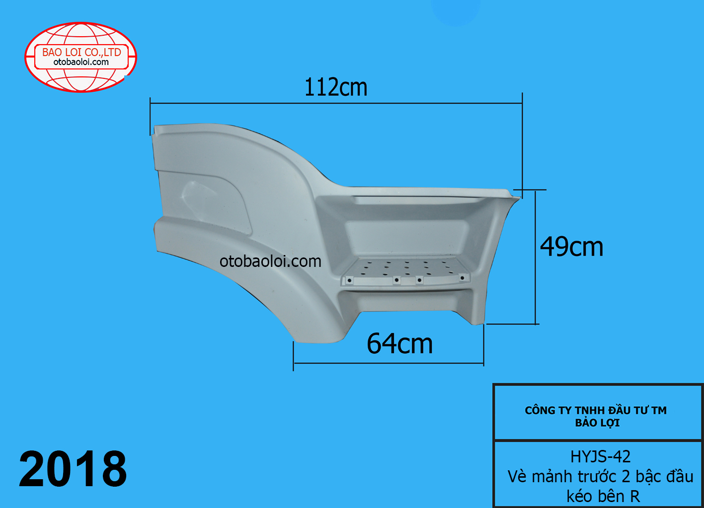 Vè  mảnh trước 2 bậc đầu kéo bên R