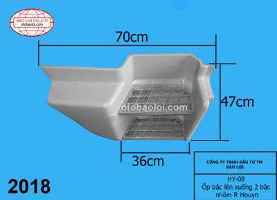 Ốp bậc lên xuống 2 bậc nhôm R Houyn