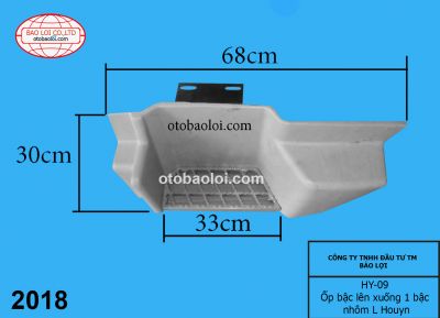 Ốp bậc lên xuống 1 bậc nhôm L Houyn