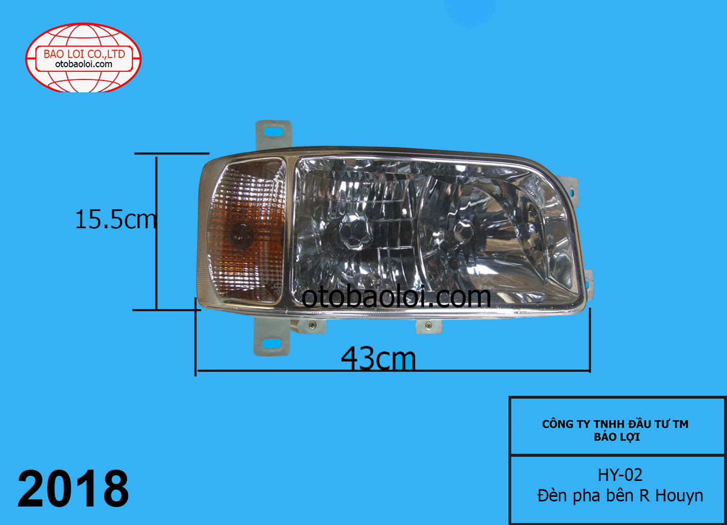 Đèn pha bên R Houyn