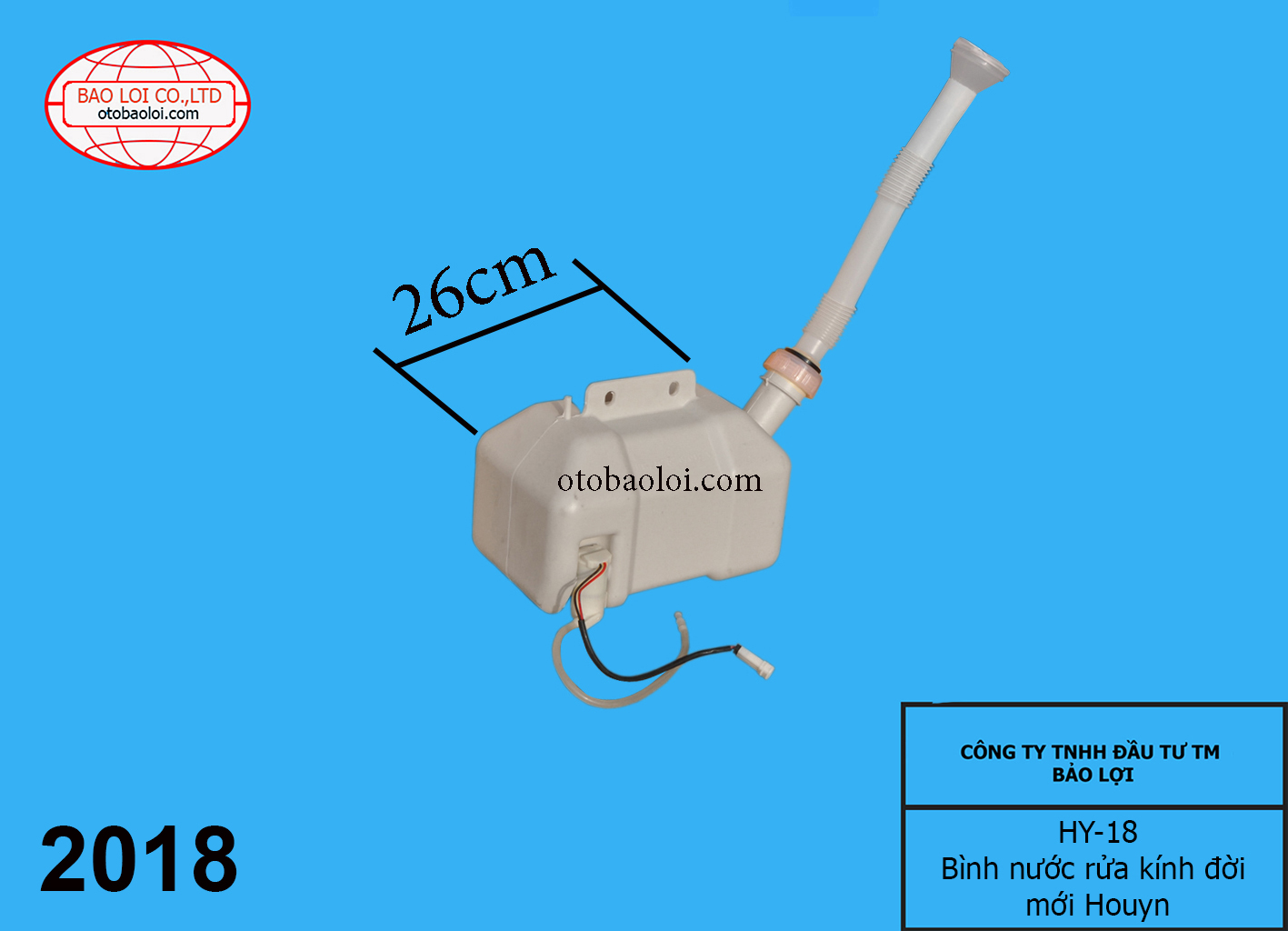 Bình nước rửa kính đời mới Houyn