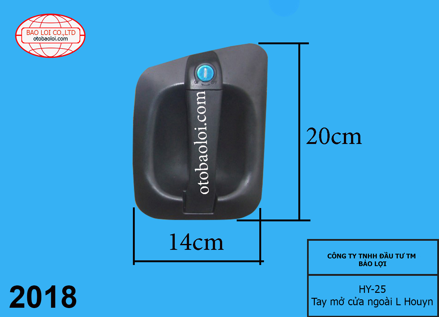 Tay mở cửa ngoài L Houyn
