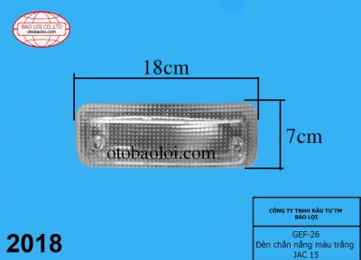 Đèn chắn nắng màu trắng JAC 15
