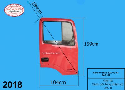 Cánh cửa tổng thành cơ JAC R