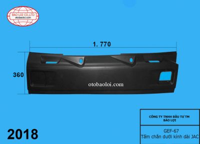 Tấm chắn dưới kính dài JAC