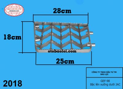 Bậc lên xuống dưới JAC