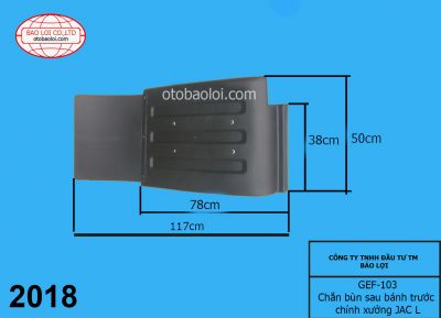 Chắn bùn sau bánh trước chính xưởng JAC L