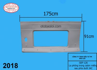 La phông trong cabin miếng sau phía dưới JAC