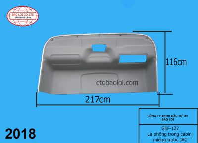 La phông trong cabin miếng trước JAC