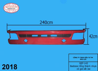 Badosoc tổng thành nhựa có giá sắt Jac(đời 1)