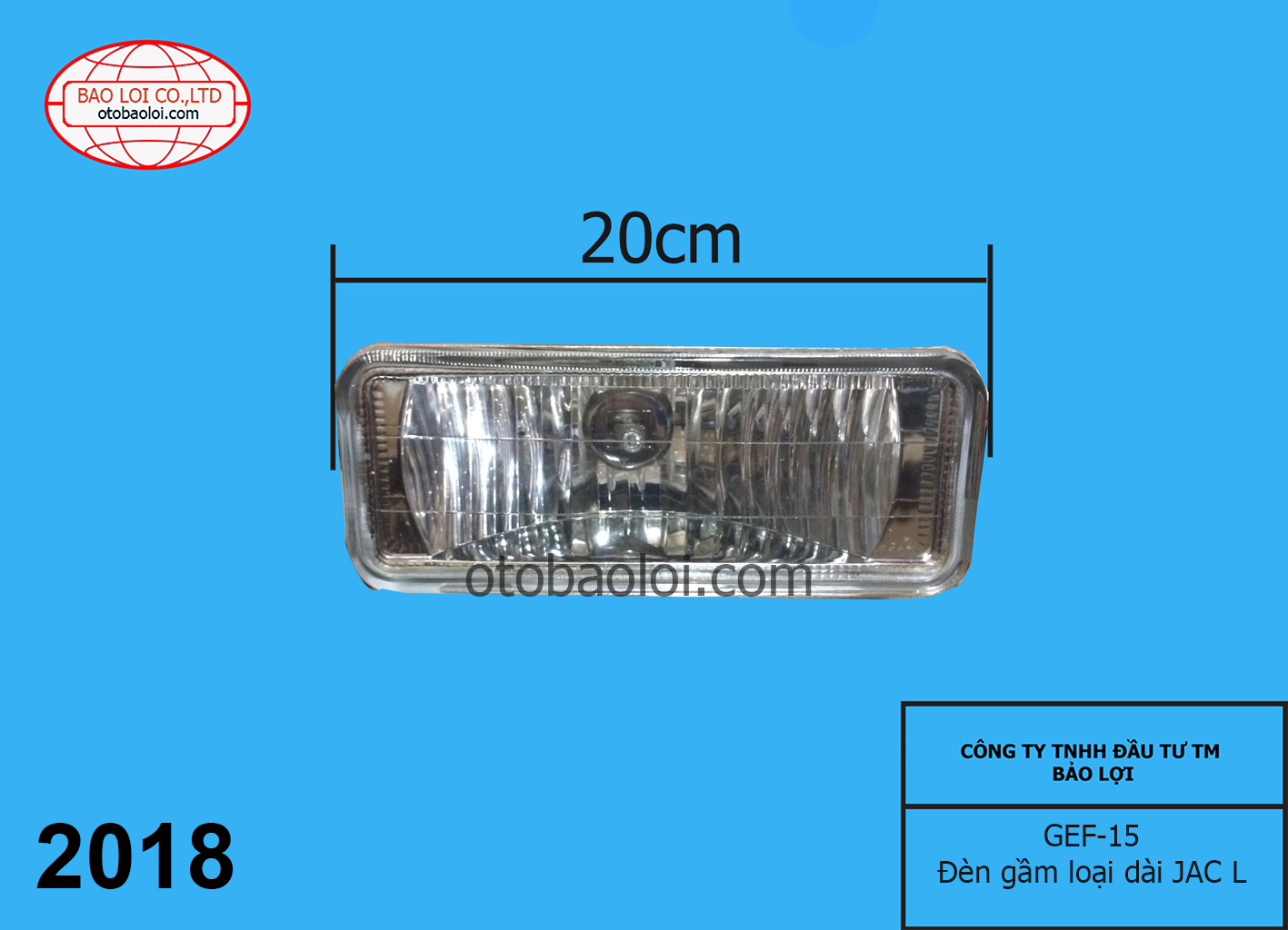 Đèn gầm loại dài JAC L