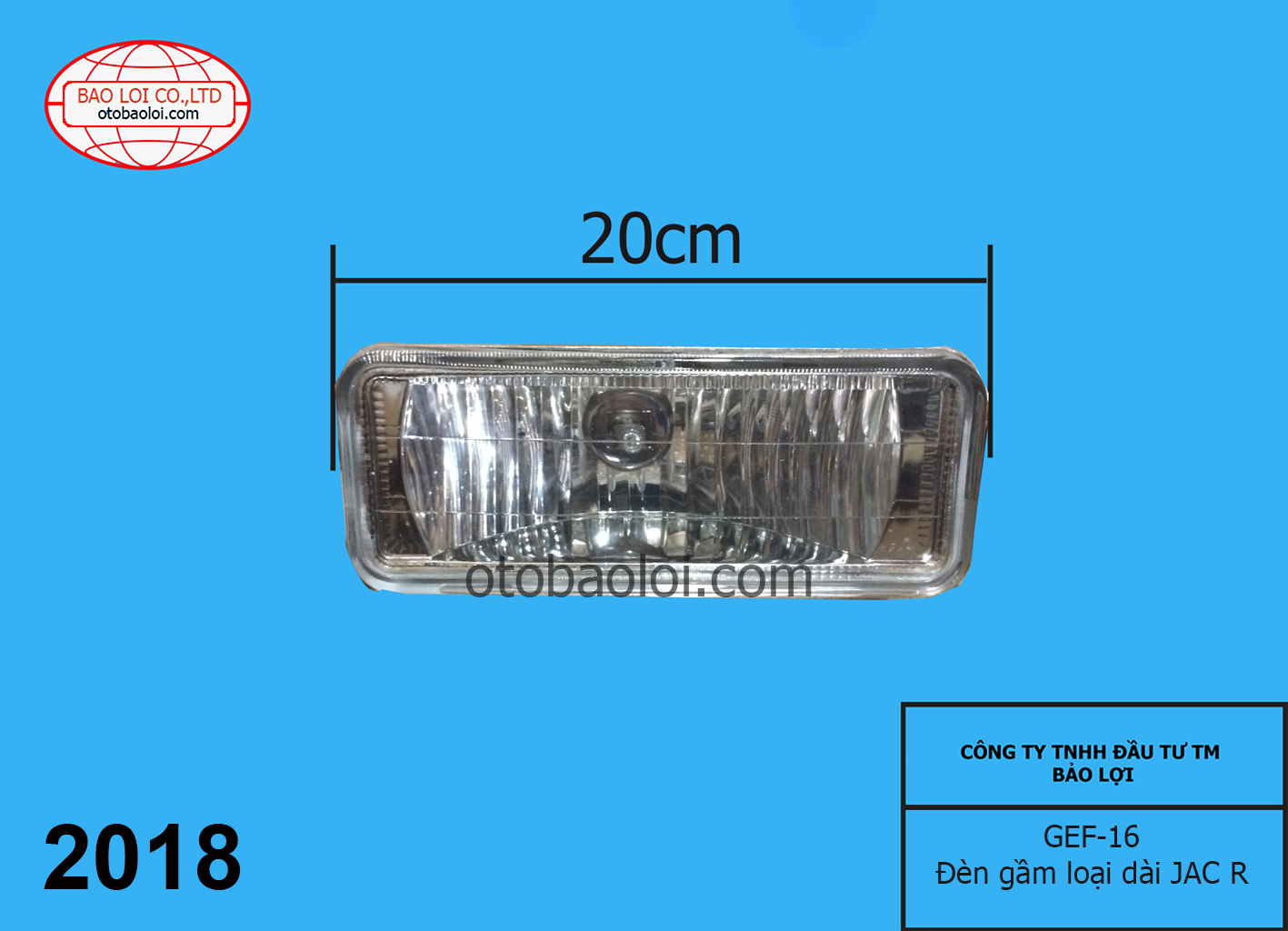 Đèn gầm loại dài JAC R