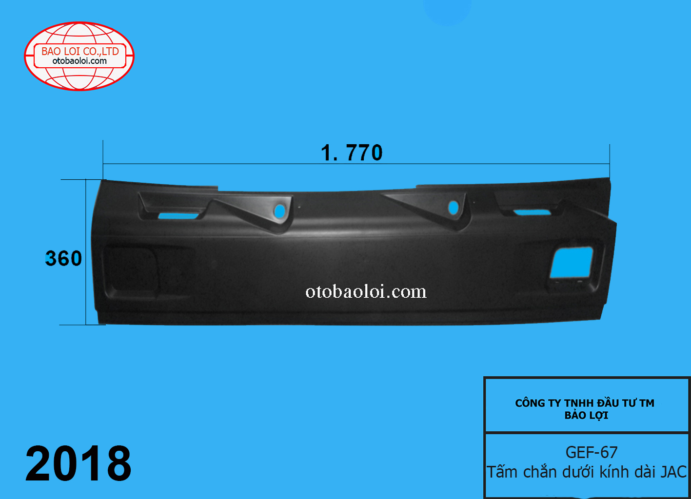 Tấm chắn dưới kính dài JAC