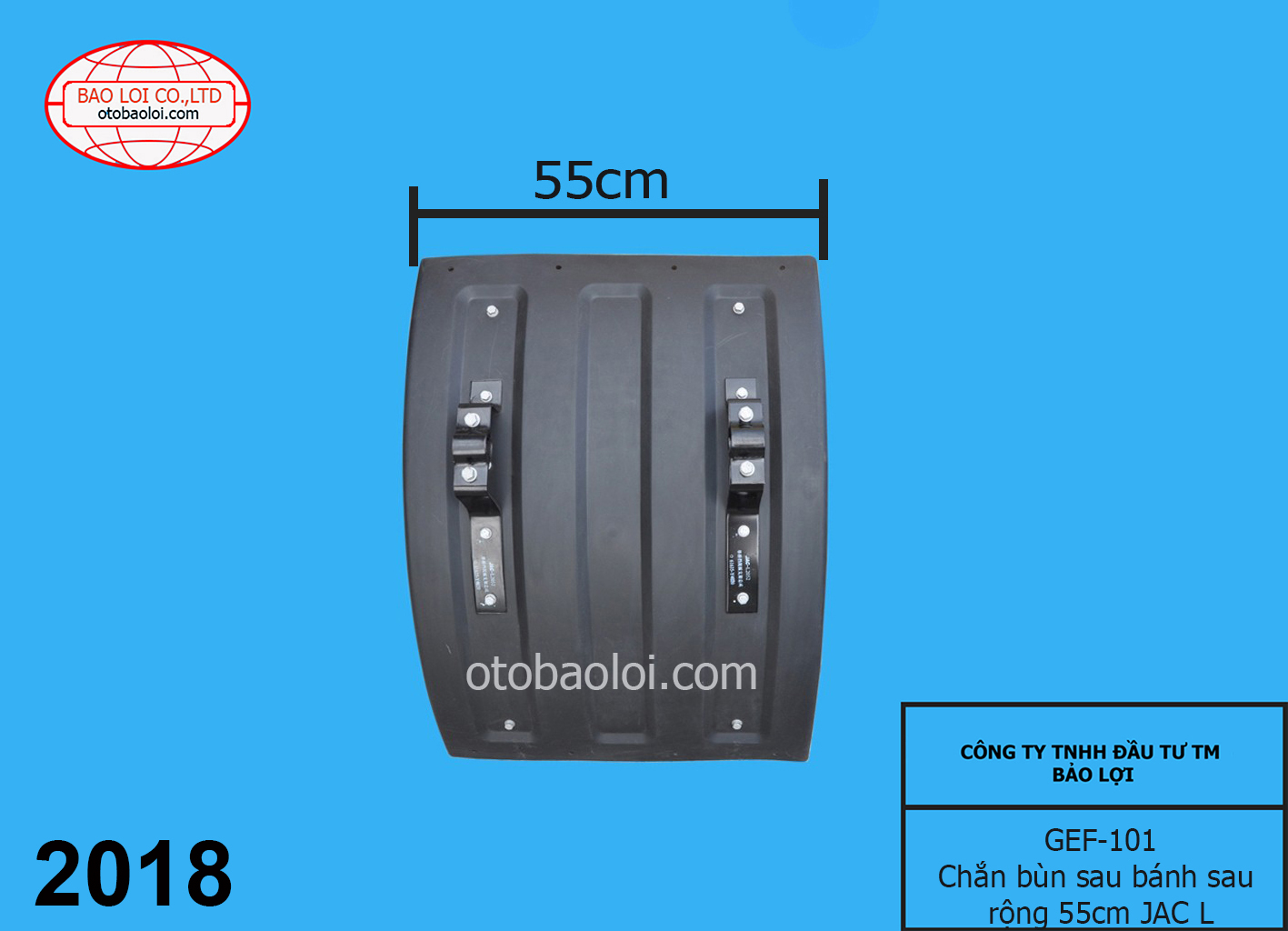Chắn bùn sau bánh sau  rộng 55cm JAC L