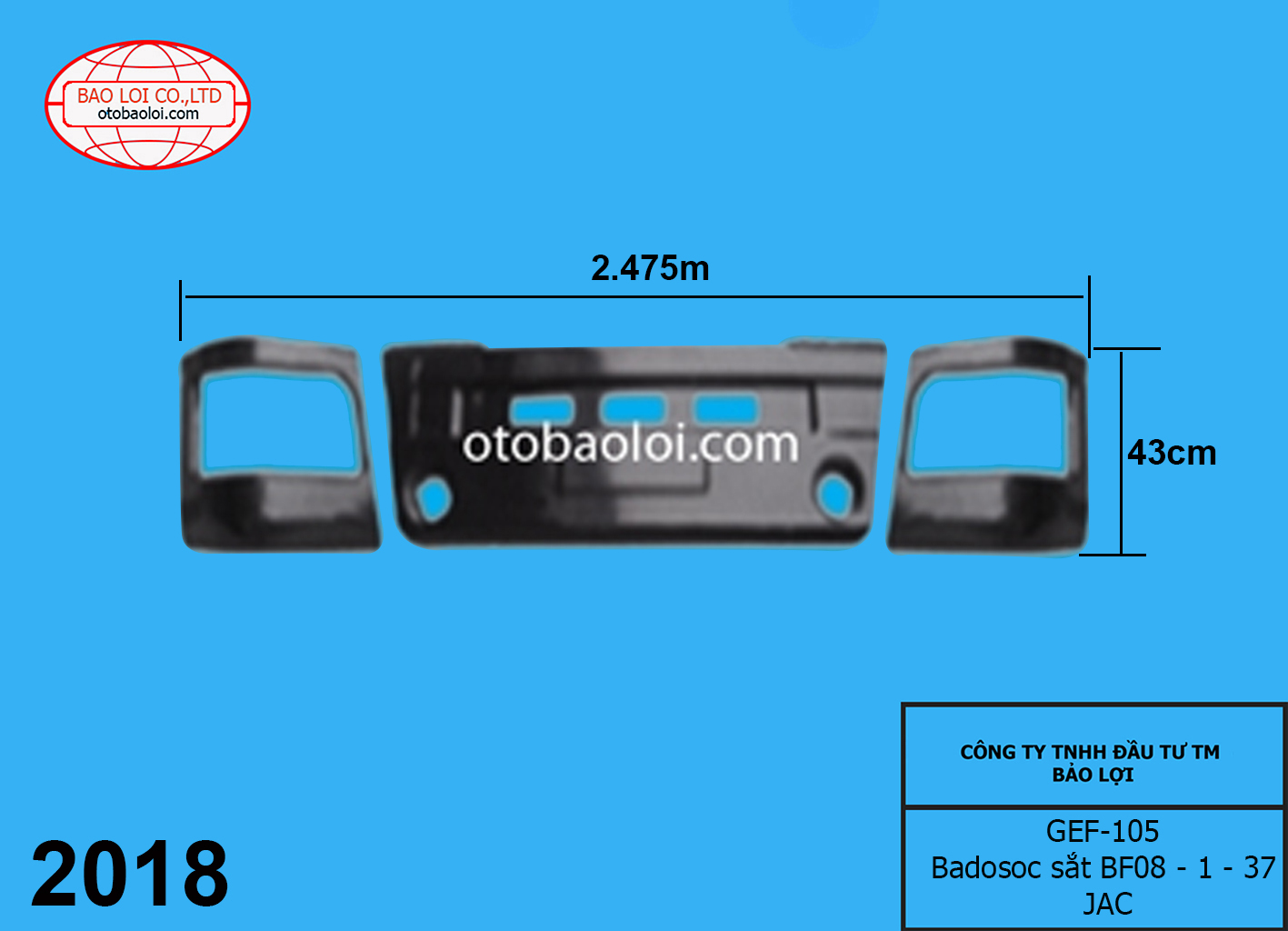 Badosoc sắt BF08 - 1 - 37 JAC