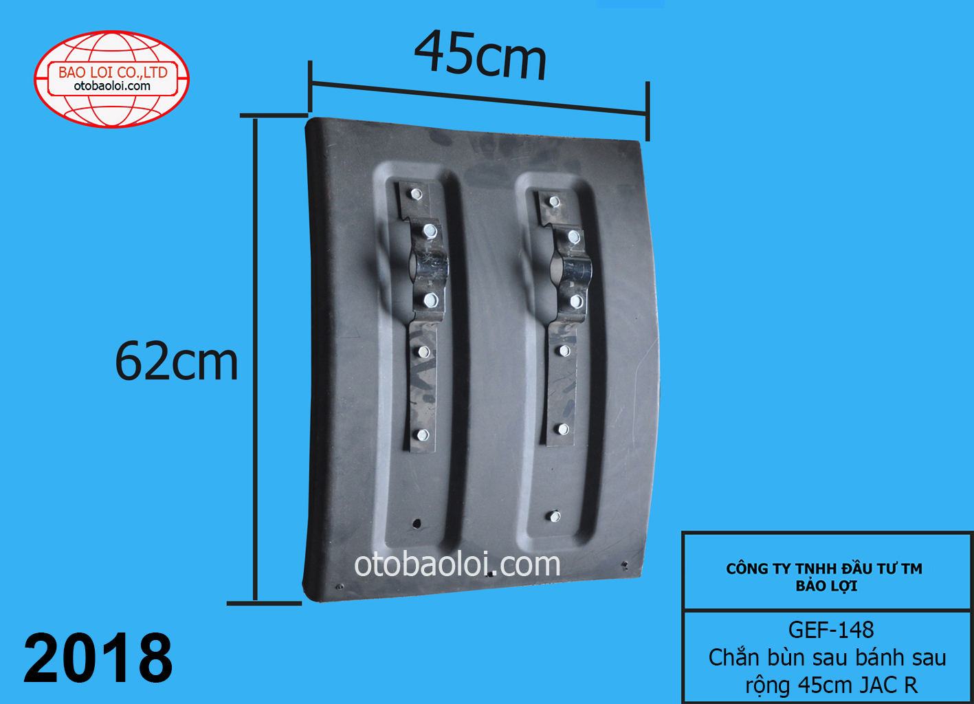 Chắn bùn sau bánh sau rộng 45cm JAC R