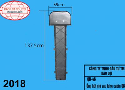 Ống hút gió sau lưng cabin QB
