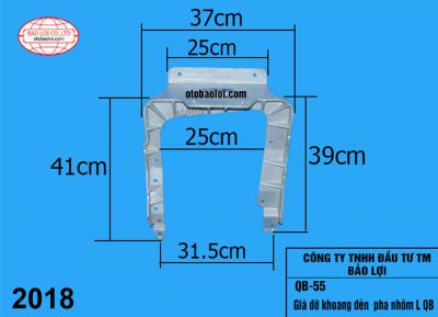 Giá đỡ khoang đèn  pha nhôm L QB