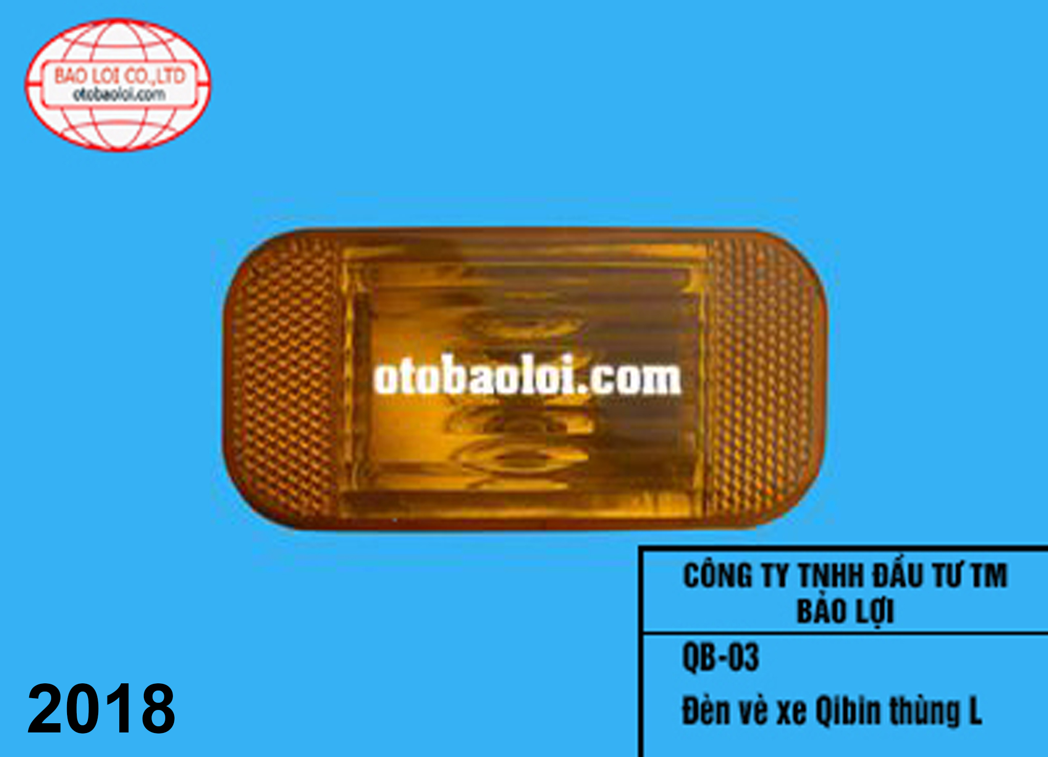 Đèn vè xe Qibin thùng L