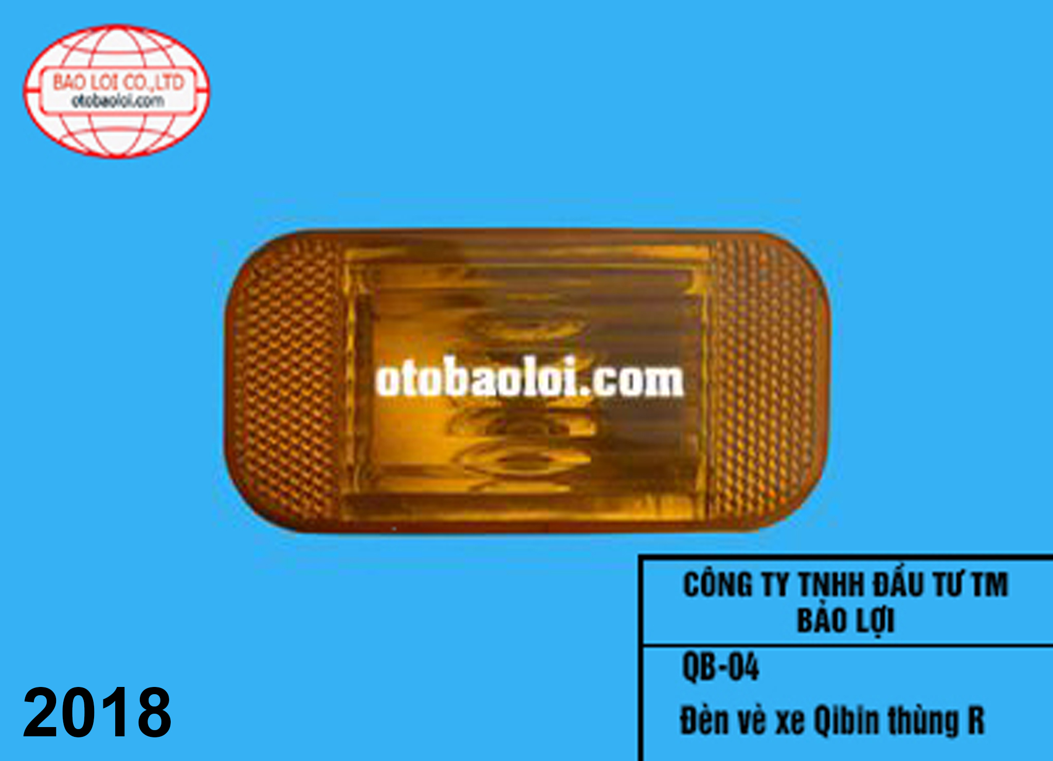 Đèn vè xe Qibin thùng R