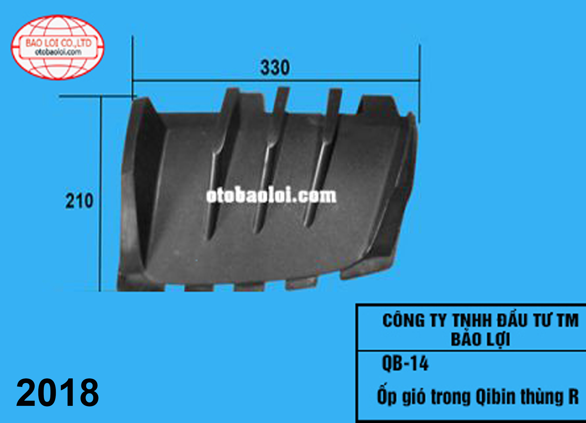 Ốp gió trong Qibin thùng R