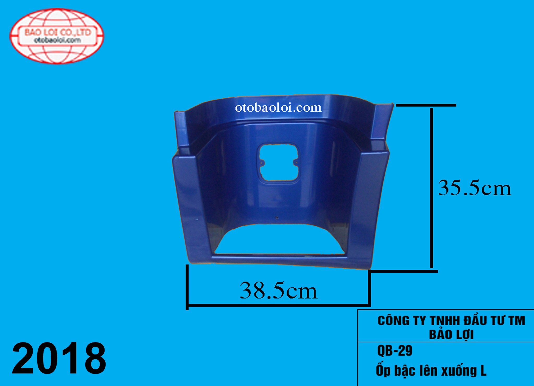 Ốp bậc lên xuống dưới qibin tải thùng L