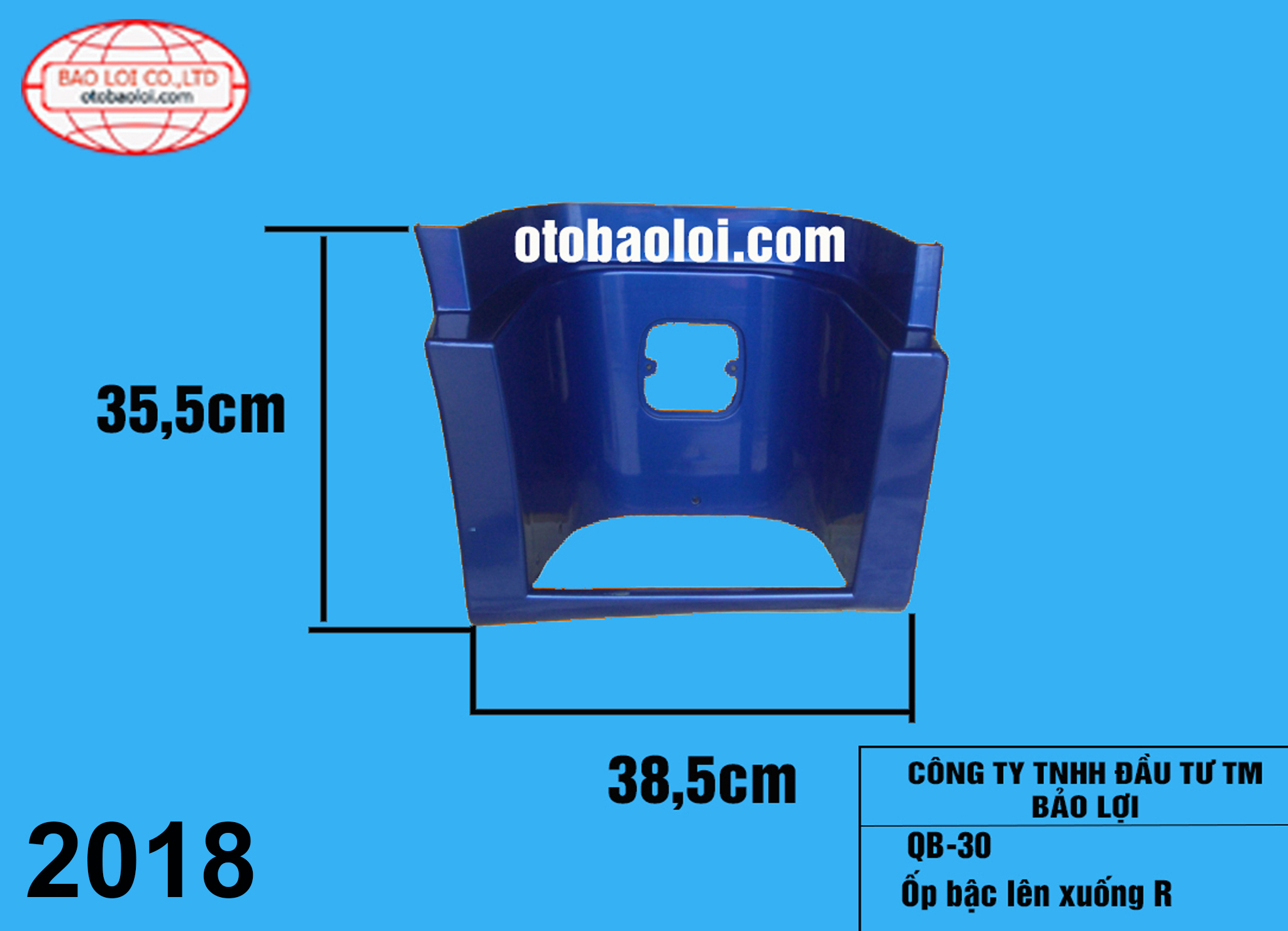 Ốp bậc lên xuống dưới qibin tải thùng R