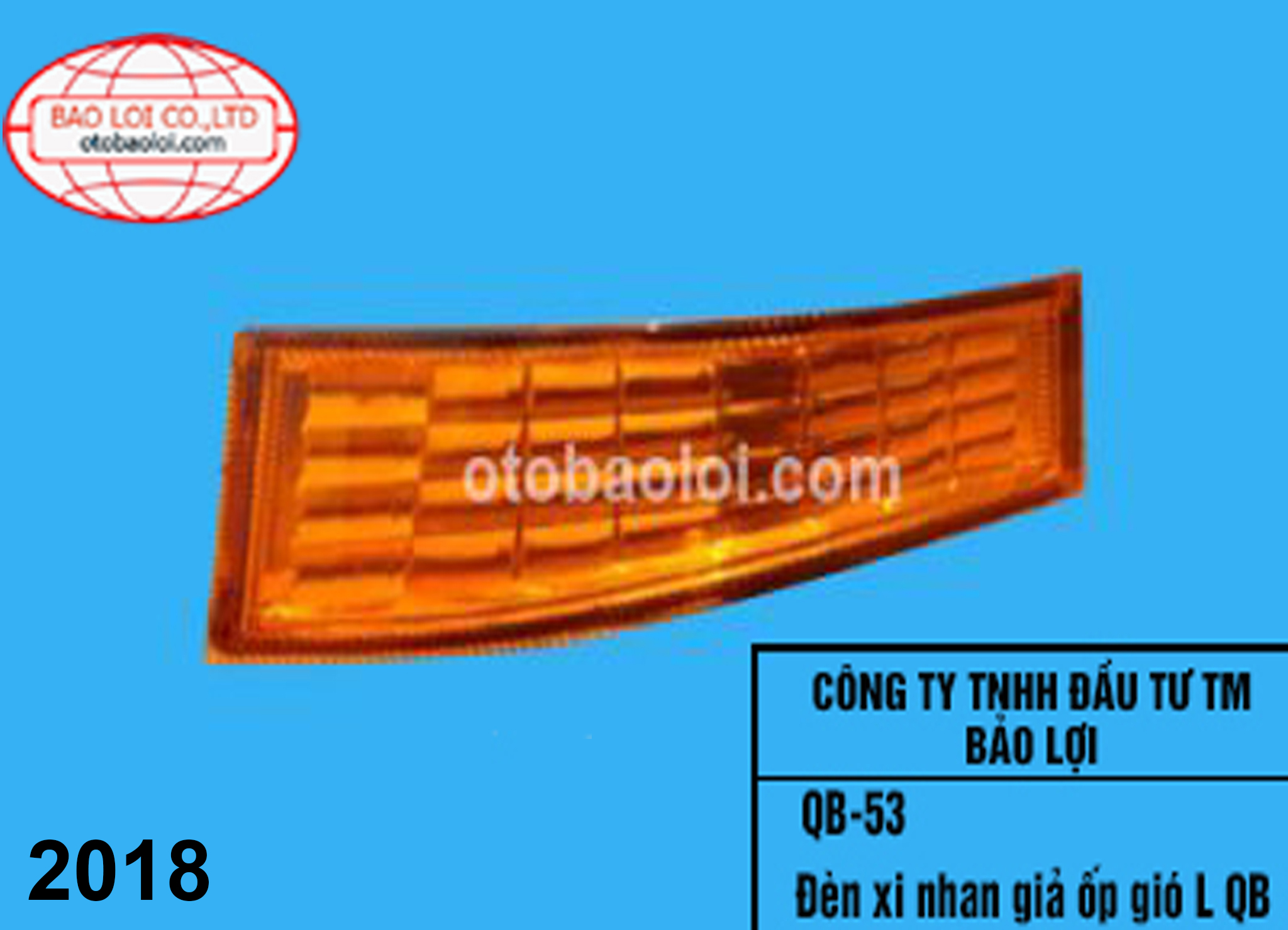 Đèn xi nhan giả ốp gió L QB