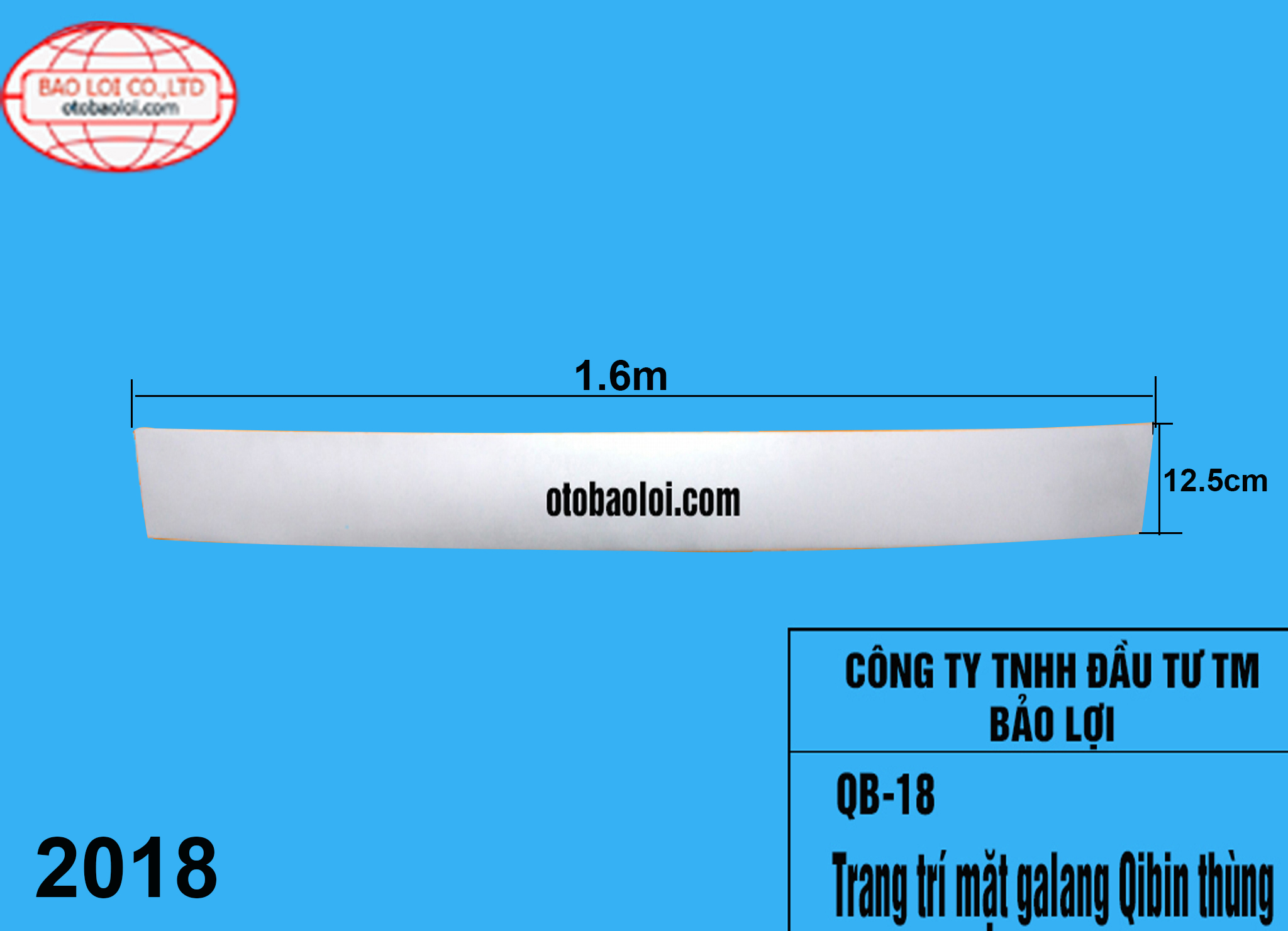 Trang trí mặt galang Qibin thùng