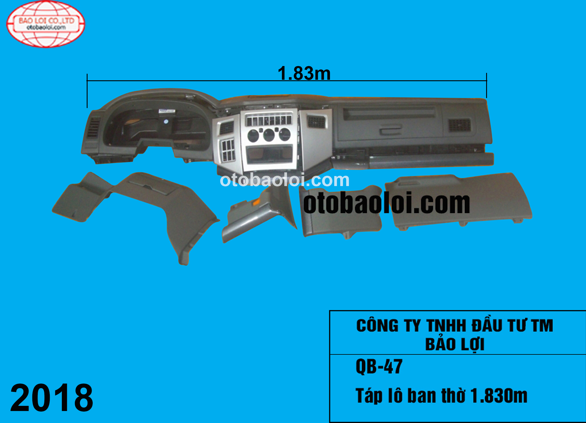 Táp lô ban thờ 1.830m