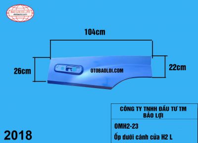 Ốp dưới cánh cửa H2 L