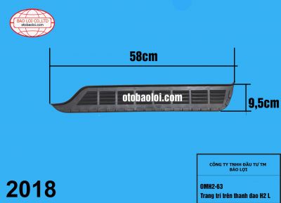 Trang trí trên thanh đao H2 L