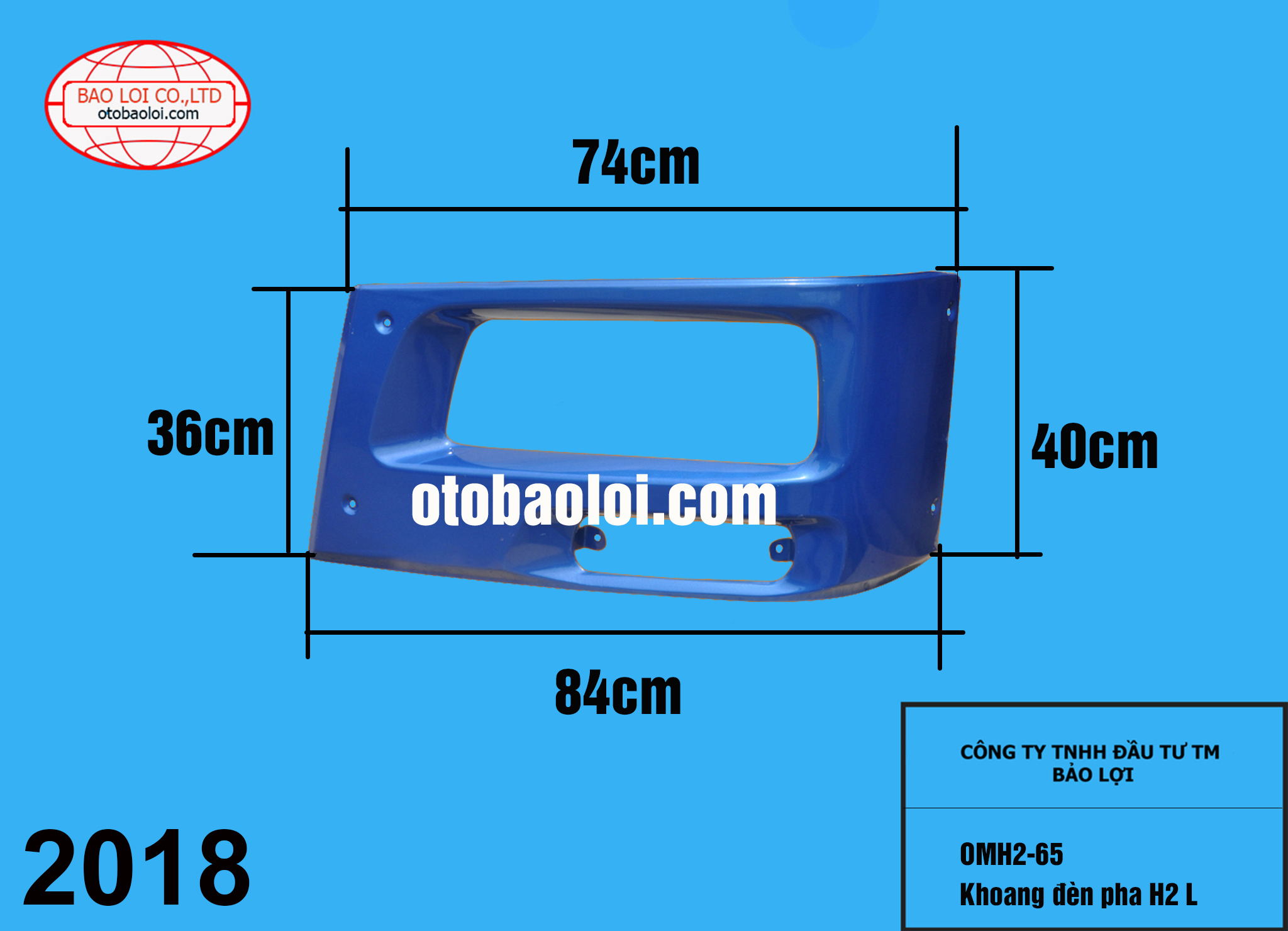 Khoang đèn pha H2 L