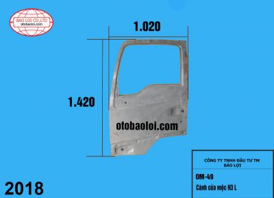 Cánh cửa mộc H3 L