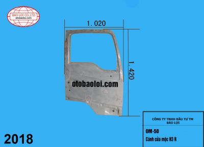 Cánh cửa mộc H3 R