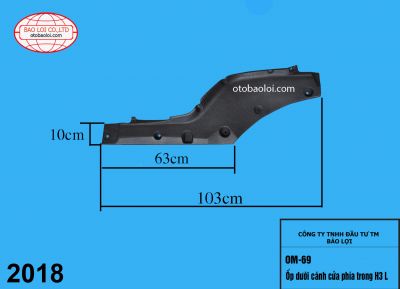 Ốp dưới cánh cửa phía trong H3 L