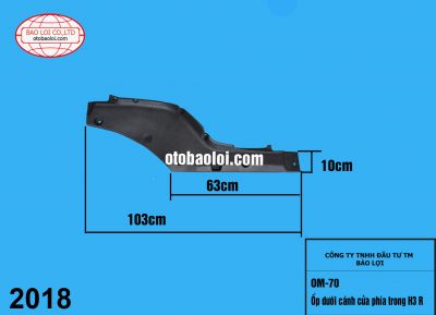 Ốp dưới cánh cửa phía trong H3 R