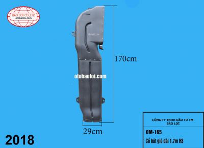 Ống hút gió dài 1.7m H3