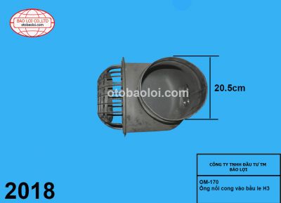 Ống nối cong vào bầu le H3