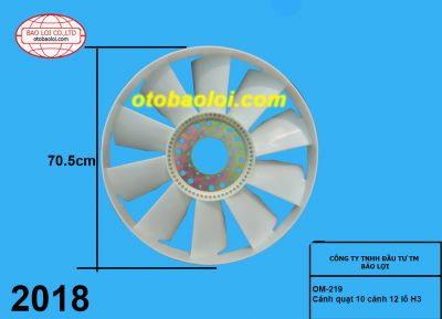 Cánh quạt 10 cánh 12 lỗ H3