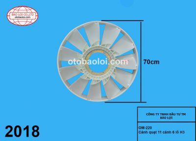 Cánh quạt 11 cánh 6 lỗ H3