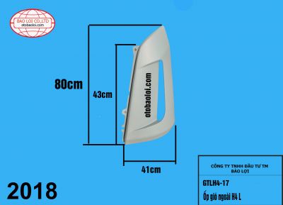 Ốp gió ngoài H4 L