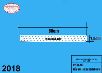 Miếng bước chân inox trên badosoc H4