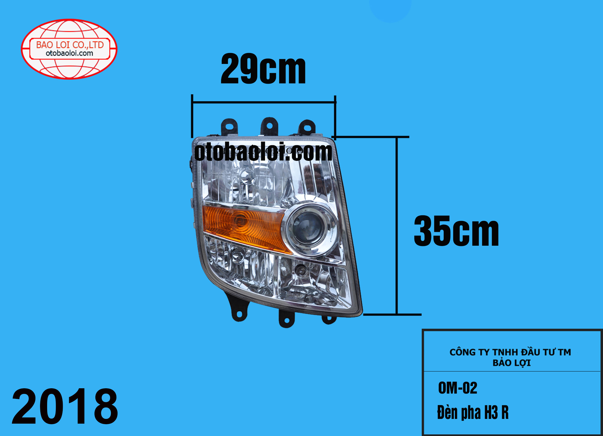Đèn pha đời mới H3 R