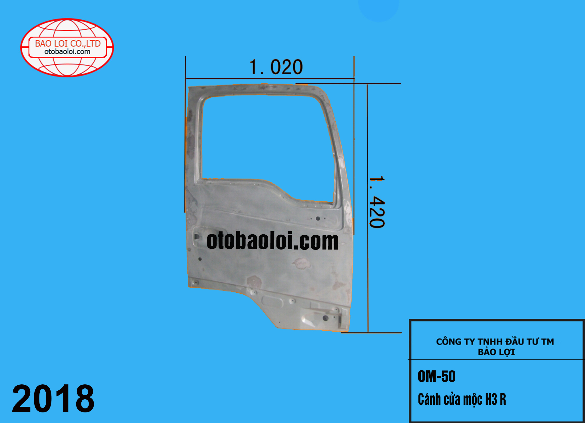 Cánh cửa mộc H3 R