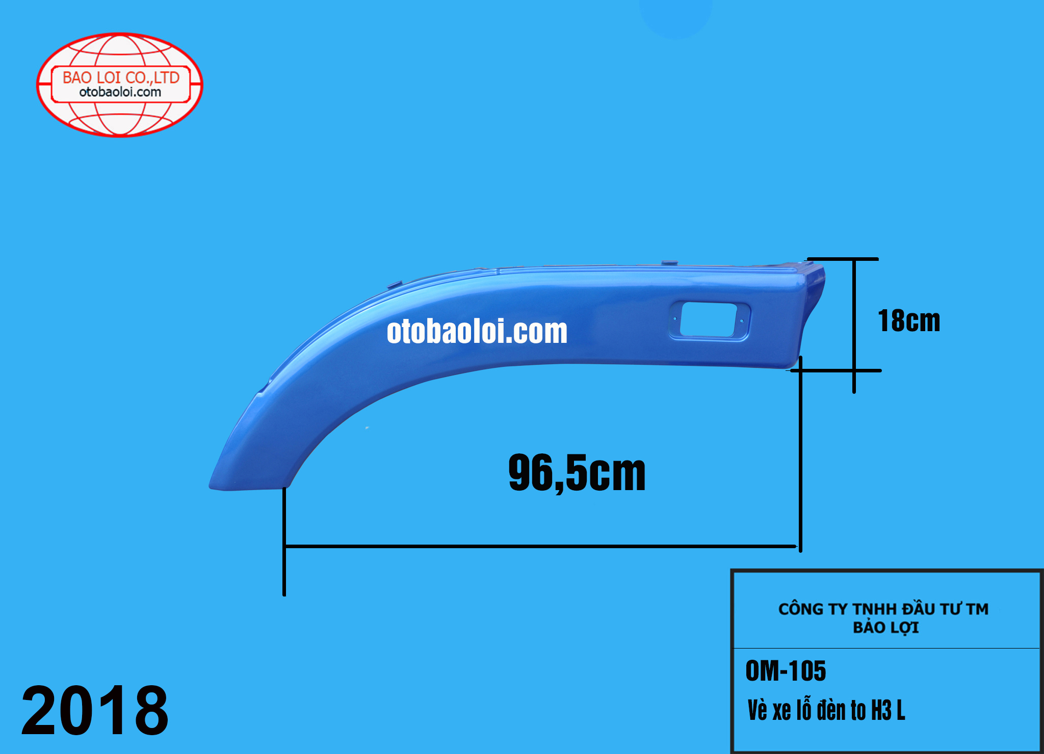 Vè xe lỗ đèn to H3 L