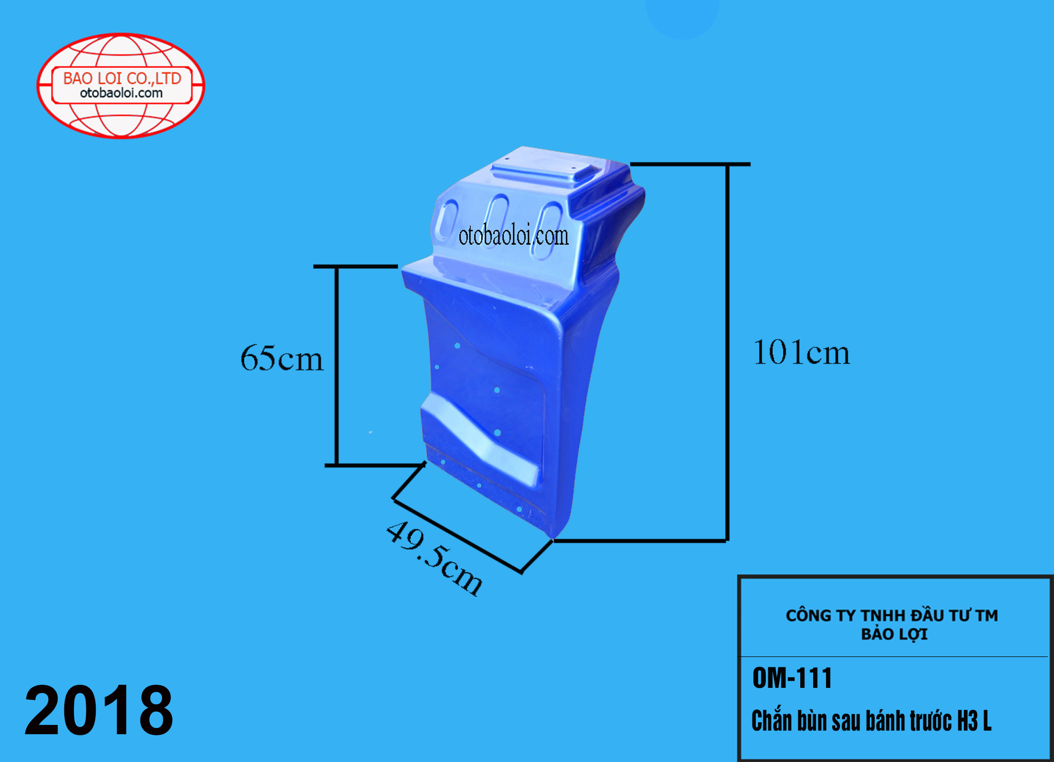 Chắn bùn sau bánh trước H3 L