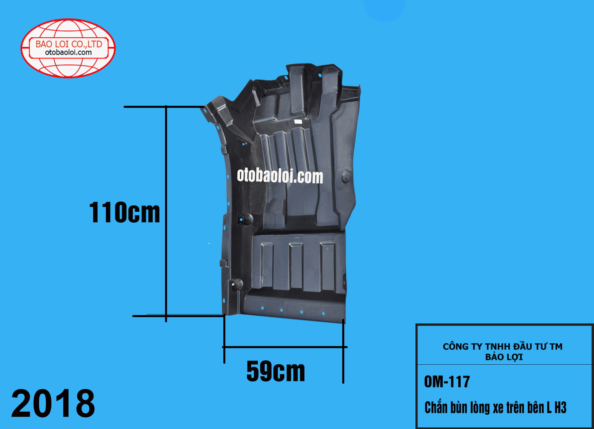 Chắn bùn lòng xe trên bên L H3