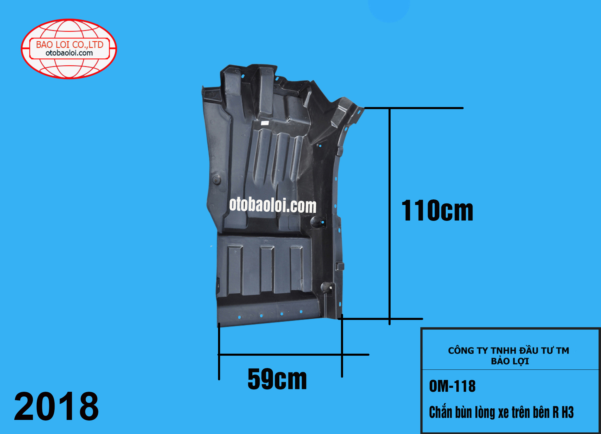 Chắn bùn lòng xe trên bên R H3